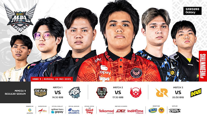 🔴 LIVE | MPL ID S15 | Regular Season Hari 3 Minggu 9 | Bahasa Indonesia