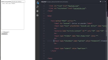HTML : les formulaires