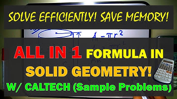ALL IN 1 SOLID GEOMETRY FORMULA W/ CALCUTECH