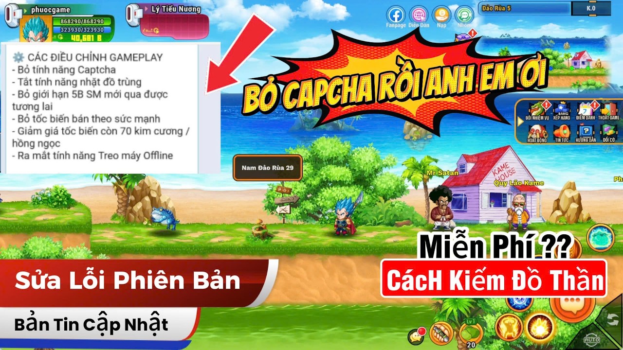 Cách Kiếm Đồ Thần Free - Ngọc Rồng Awaken