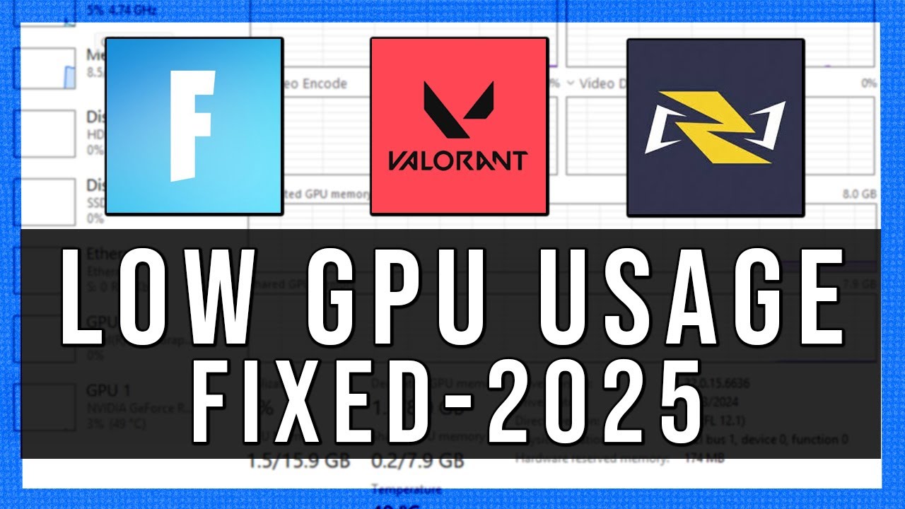 How to Fix LOW GPU USAGE While GAMING in 2025! (Fix LOW FPS & Stutters ...