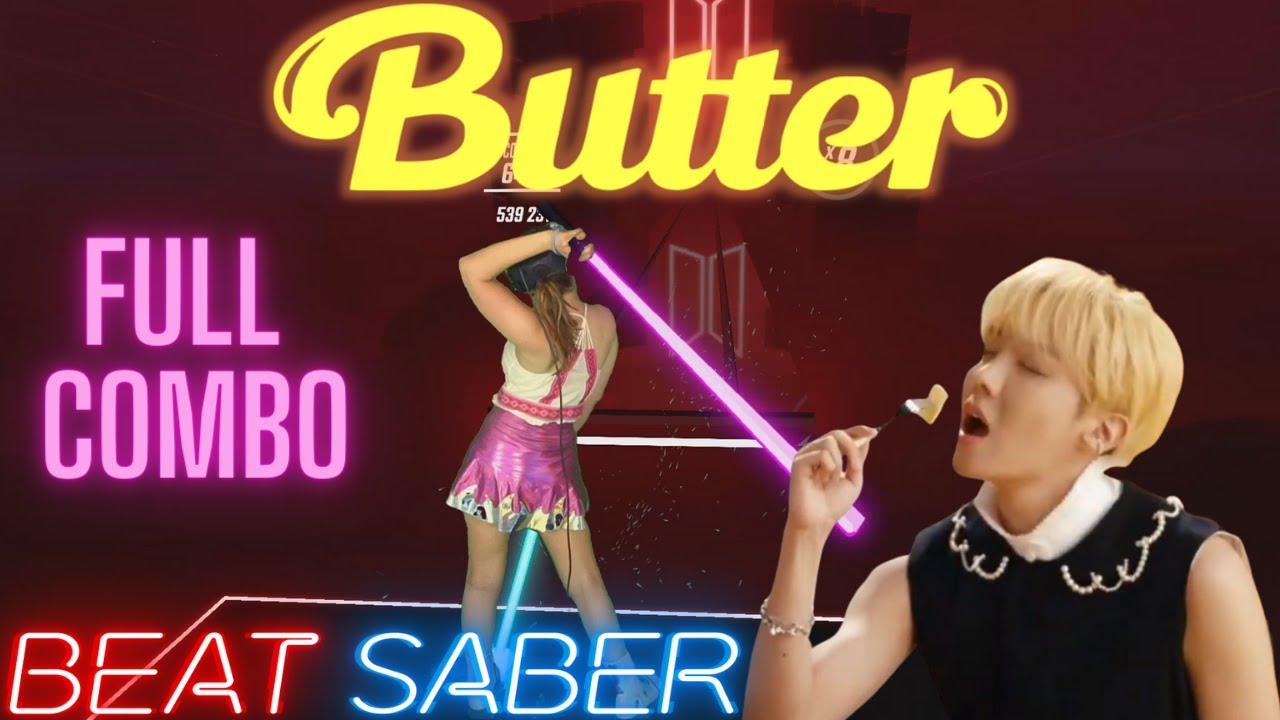 Beat Saber | BTS (방탄소년단) 'Butter' (Expert+) Full Combo | Mixed Reality