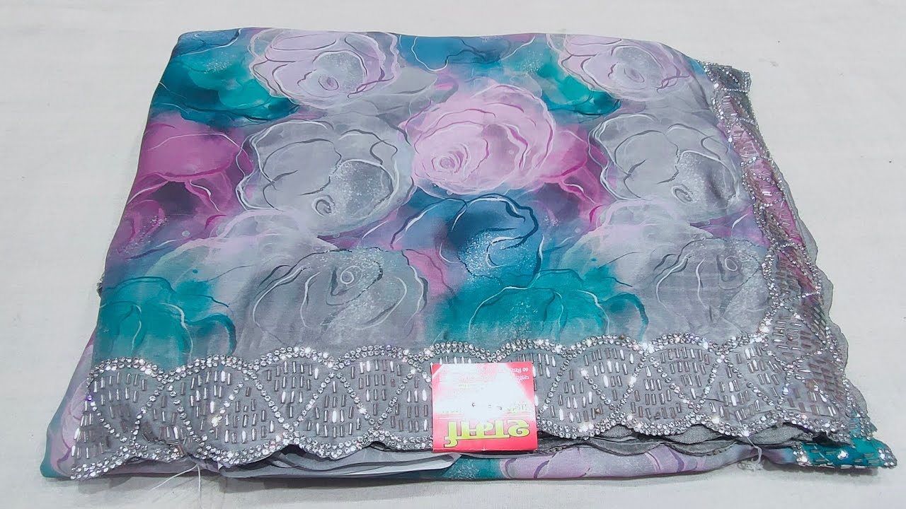 🎊 डिजिटल प्रिंट की एकदम ट्रेंडिंग💥 लाजवाब पार्टी वियर साडी💃#newsadi#fancysaree #treandingsaree#saree