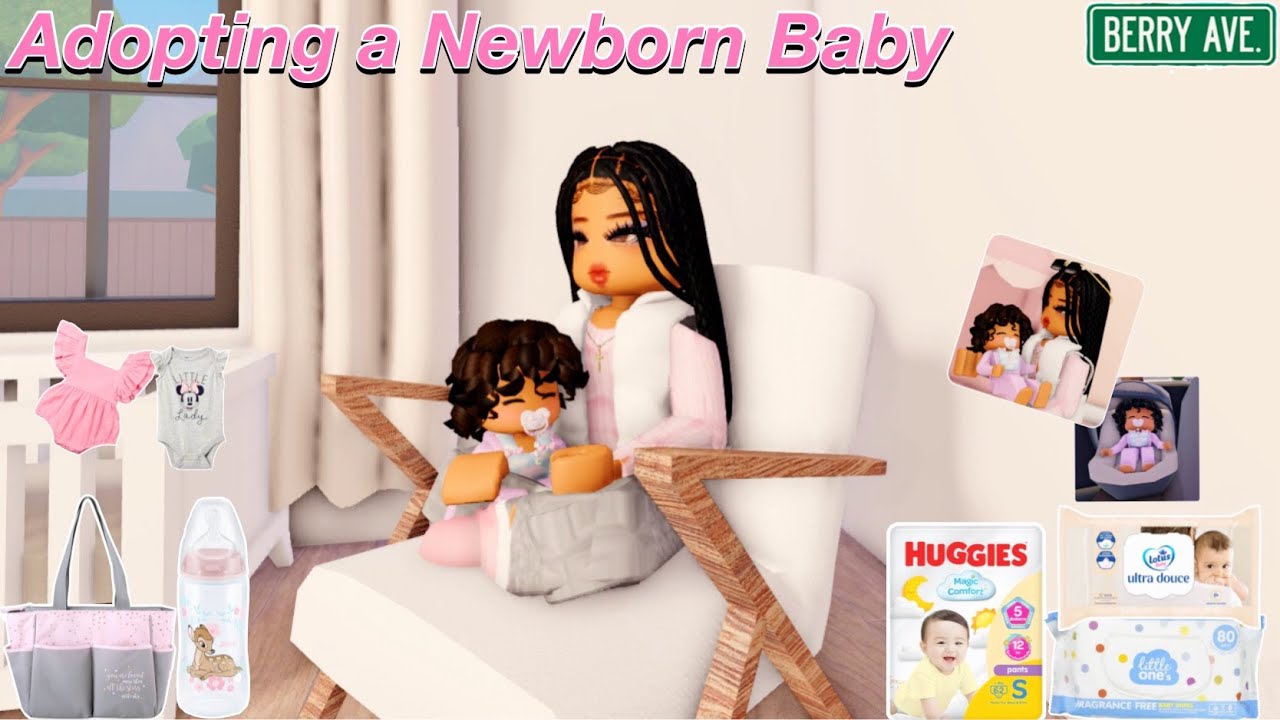 Adopting A NEWBORN Baby Voiced Roblox Berry Avenue Roleplay YouTube 