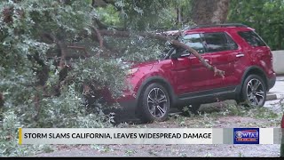 'Bomb cyclone' brings damaging winds, rain to California
