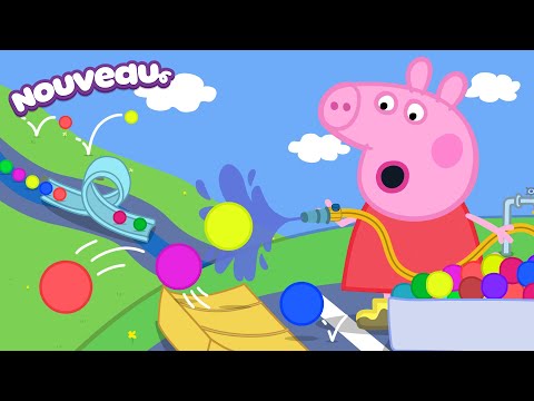 Les histoires de Peppa Pig 🟡 Une course de balles rebondissantes 🔵 Épisodes de Peppa Pig