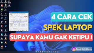 4 Cara Mudah Cek Spek Laptop atau Komputer