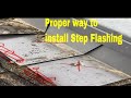 Proper way to install step flashing 