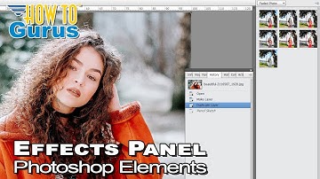 How You Can Use the Photoshop Elements Effects Panel with the History Panel
