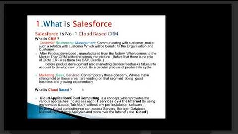 Demo Overview Of Salesforce Cloud Based CRM