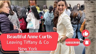 Stunning Anne Curtis at the Reopening of Tiffany & Co on 5th Avenue New York