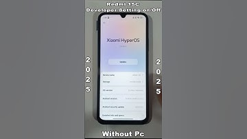 Redmi 15C developer options enable/Disable || Without Pc 2025  #smartphone #redmi9primenewupdate