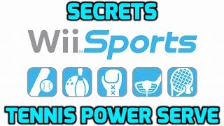 Wii Sports - Secrets - Tennis Power Serve