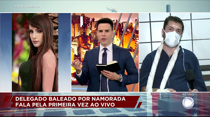 Delegado baleado fala pela primeira vez ao vivo e nega ter atirado em namorada