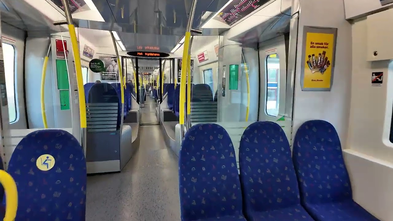 Sweden, Stockholm, train ride from Sollentuna to Ulriksdal