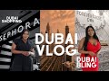 DUBAI VLOG| The Dubai mall| Dubai bling forever rose cafe| Sephora shopping| Nail appointment etc