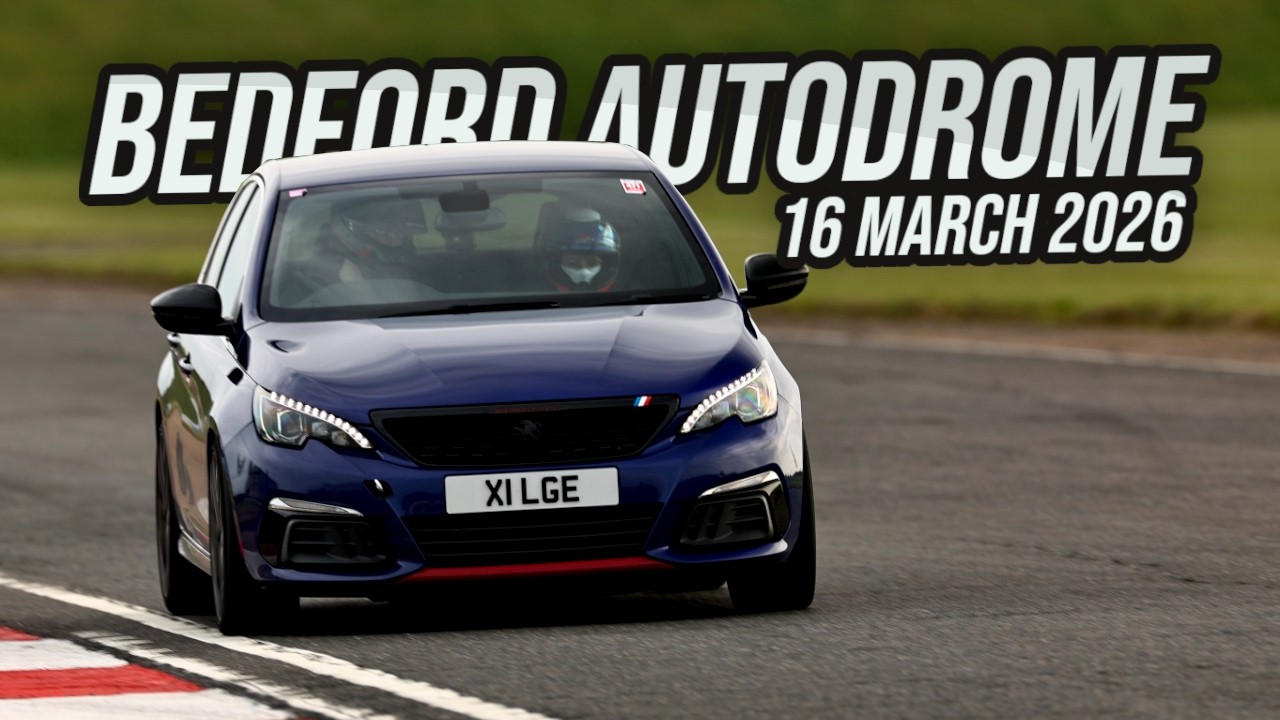 My 308 GTi's first time at Bedford Autodrome - March 2026 Track Day