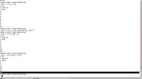 Various For Loop In Bash Shell