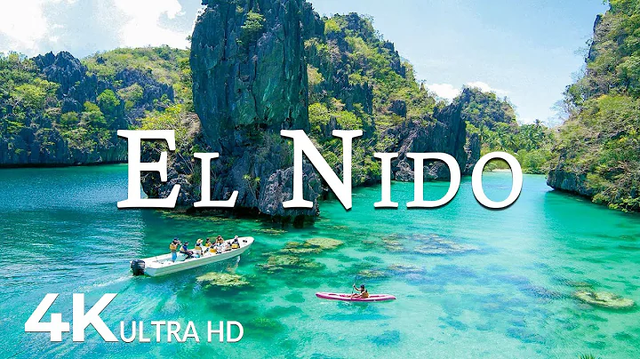 FLYING OVER EL NIDO (4K UHD) - Soothing Music Along With Beautiful Nature Video - 4K Video ULTRA HD