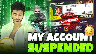 MY FREE FIRE ACCOUNT IS SUSPENDED 😭 BECAUSE OF ??🧐