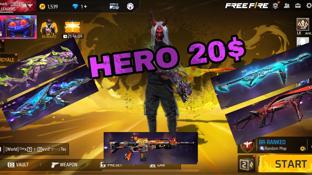 លក HERO 20$  Free Fire 🔥 🤯 Top up  So Top 1 Cambodia 🇰🇭 Bro Sak #freefire