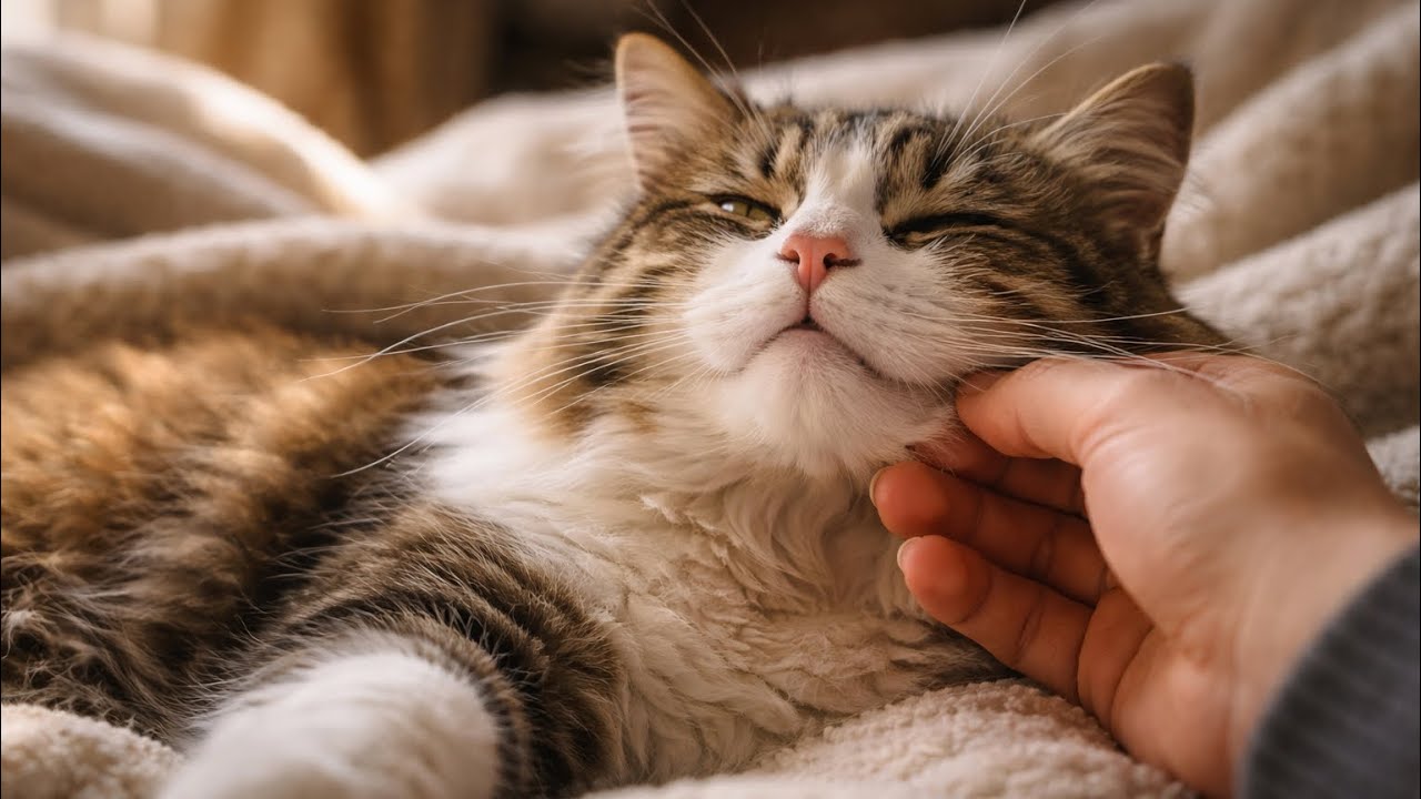 10 Hours Cat Purring – Deep Relaxation | Black Screen, No Ads