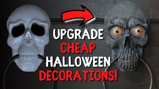 DIY Halloween Decorations - Skull Door Knocker Upgrade | Dark Nook