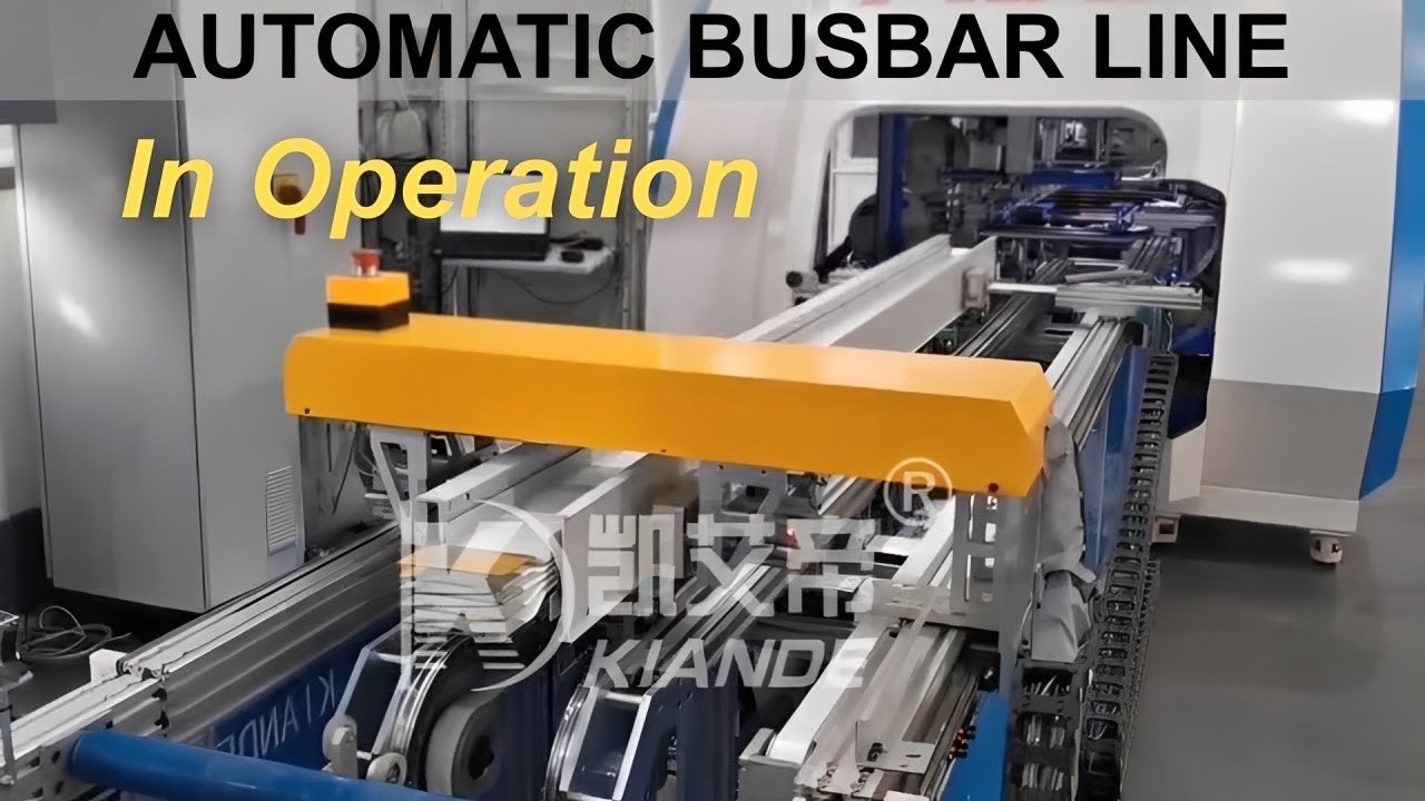 KIANDE High-Precision Automatic Busbar Assembly Line – Punching, Inspection & Packing