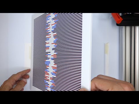 DRAWING MACHINE 13 | Difference: Color line drawing (Pen Plotter Art w/ AxiDraw, Processing art)