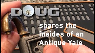 Look inside an Antique Yale Push Key Lock [78]