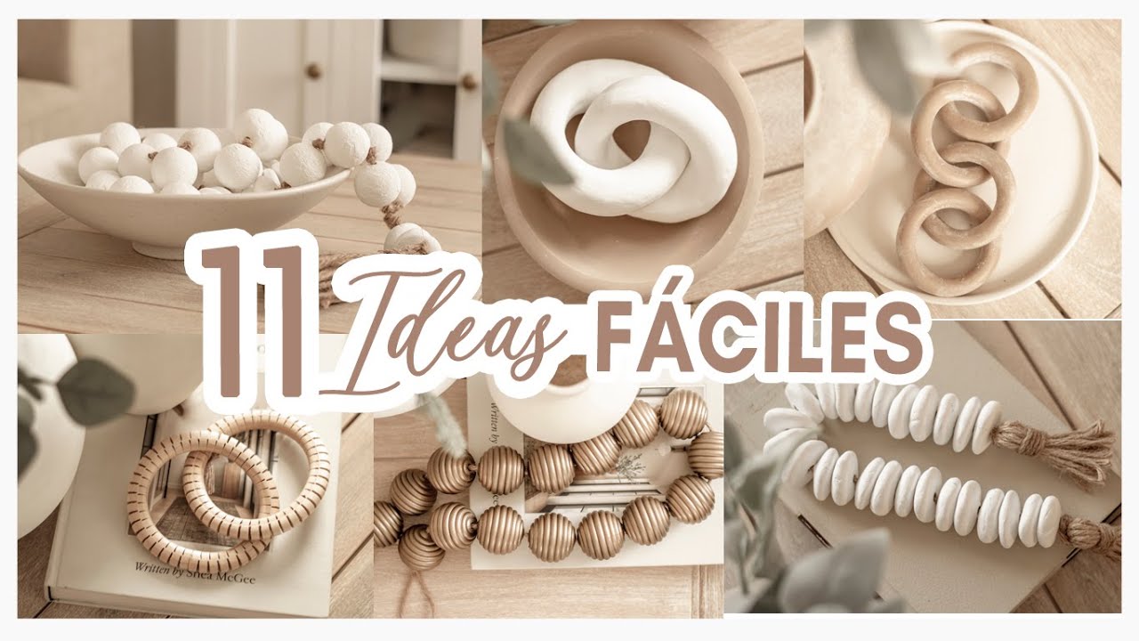 ✅11 DIY COLLARES DECORATIVOS (guirnaldas)  y ESLABONES ¡económicos y fáciles de hacer! 😮  ELEGANTES