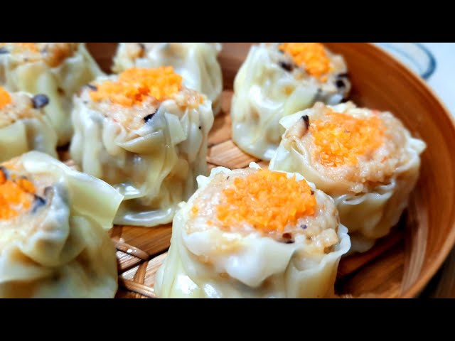 Siomay Babi |  Premium, Kenyal Seperti di Restoran Dimsum |Pork Siu Mai Recipe | Nael Onion class=