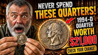 NEVER SPEND THESE QUARTERS! Your 1994 D Quarter Could Be Worth $21,000 Check Your Change!