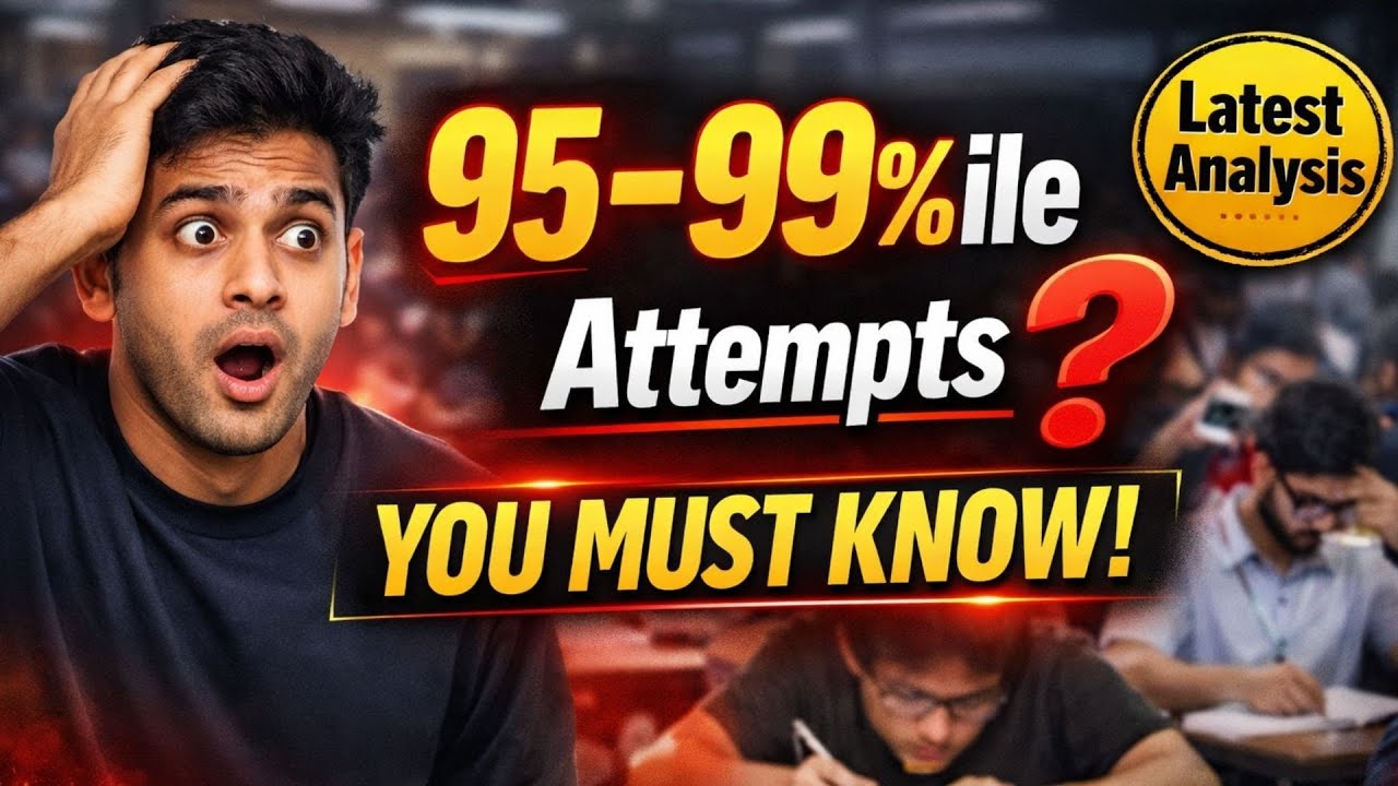 JEE Main 2026: How Many Correct Attempts Needed for 95–99 Percentile? (Full Analysis)