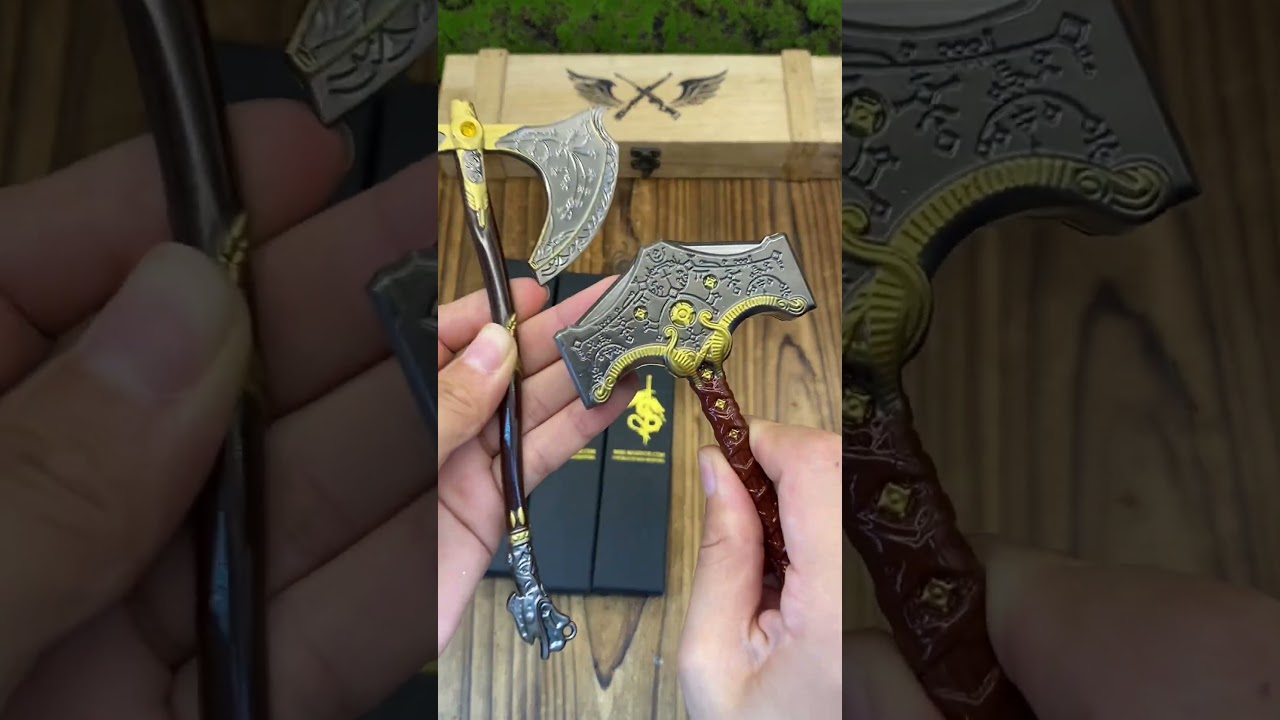 GOD OF WAR Mini Weapons Unboxing！