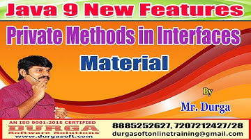 Download Java 9 New Features: Private Methods in Interfaces Material