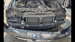 BMW 535i X-drive f10 front bumper and headlights removal/replacement