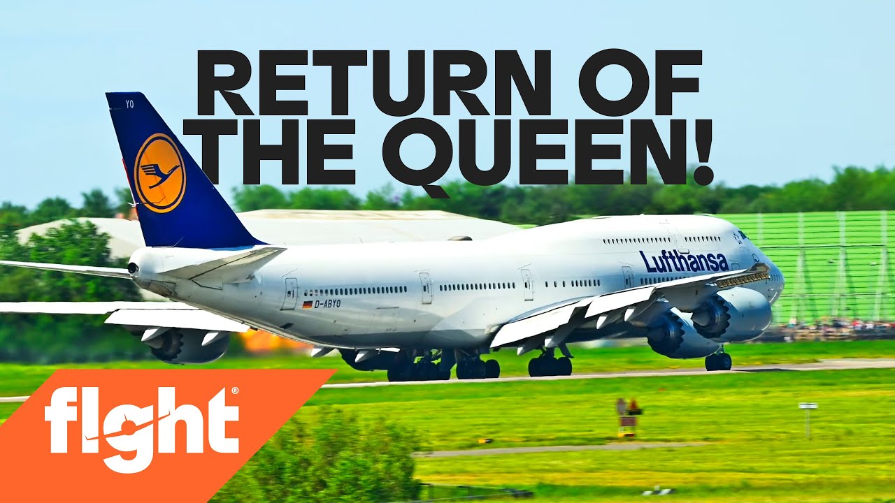 Rarely seen Boeing 747-8 at Manchester