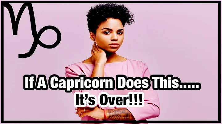When A Capricorn Acts This Way... The Relationship is Over! ♑️ - DayDayNews