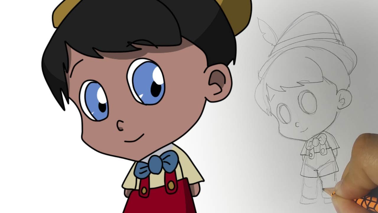 How to draw Cute Pinocchio (Pinocchio) - thptnganamst.edu.vn