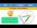 Construcción de hexágono regular con regla y compas | #hexagonoregular #hexagono #quidimat
