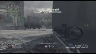 COD 4 - 6 Kills  airstrike.