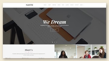 Nanto One Page Parallax WordPress Theme
