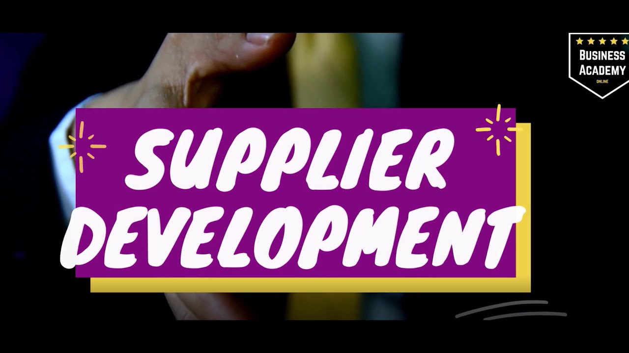 Supplier Development - YouTube