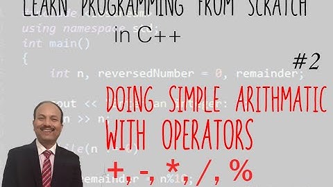 Simple C++ program to explain basic arithmetic operators (Hindi)