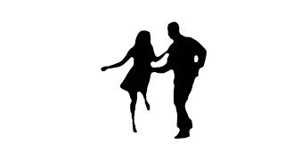 Dance Silhouette White Background