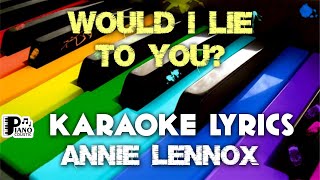 WOULD I LIE TO YOU ANNIE LENNOX KARAOKE LYRICS VERSION PSR