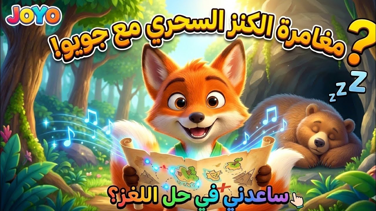 لغز السنجاب والدب النائم! 🐿️🐻 مغامرات الثعلب جويو