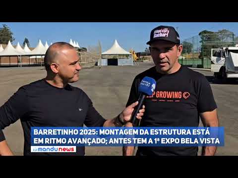 Barretinho 2025: Montagem da estrutura está em ritmo avançado; antes tem a 1ª Expo Bela Vista