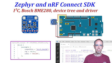 Zephyr and Nordic nRF Connect SDK - 03b Temperature, pressure and humidity from a Bosch BME280